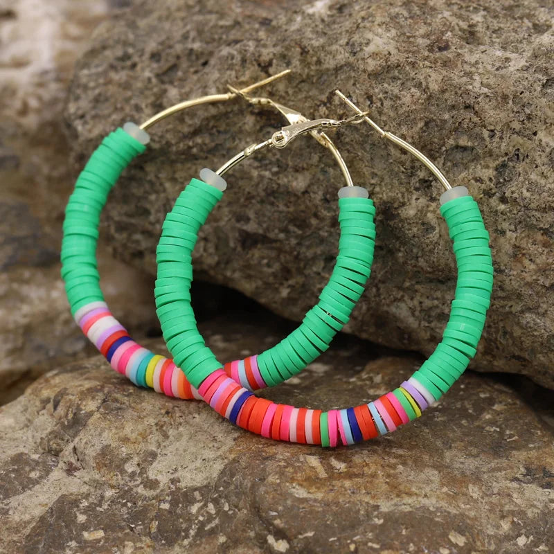 🍩Cosmic Candy Hoops 🌈 Aros de Colores para Almas Brillantes🍬 14 colores a elegir