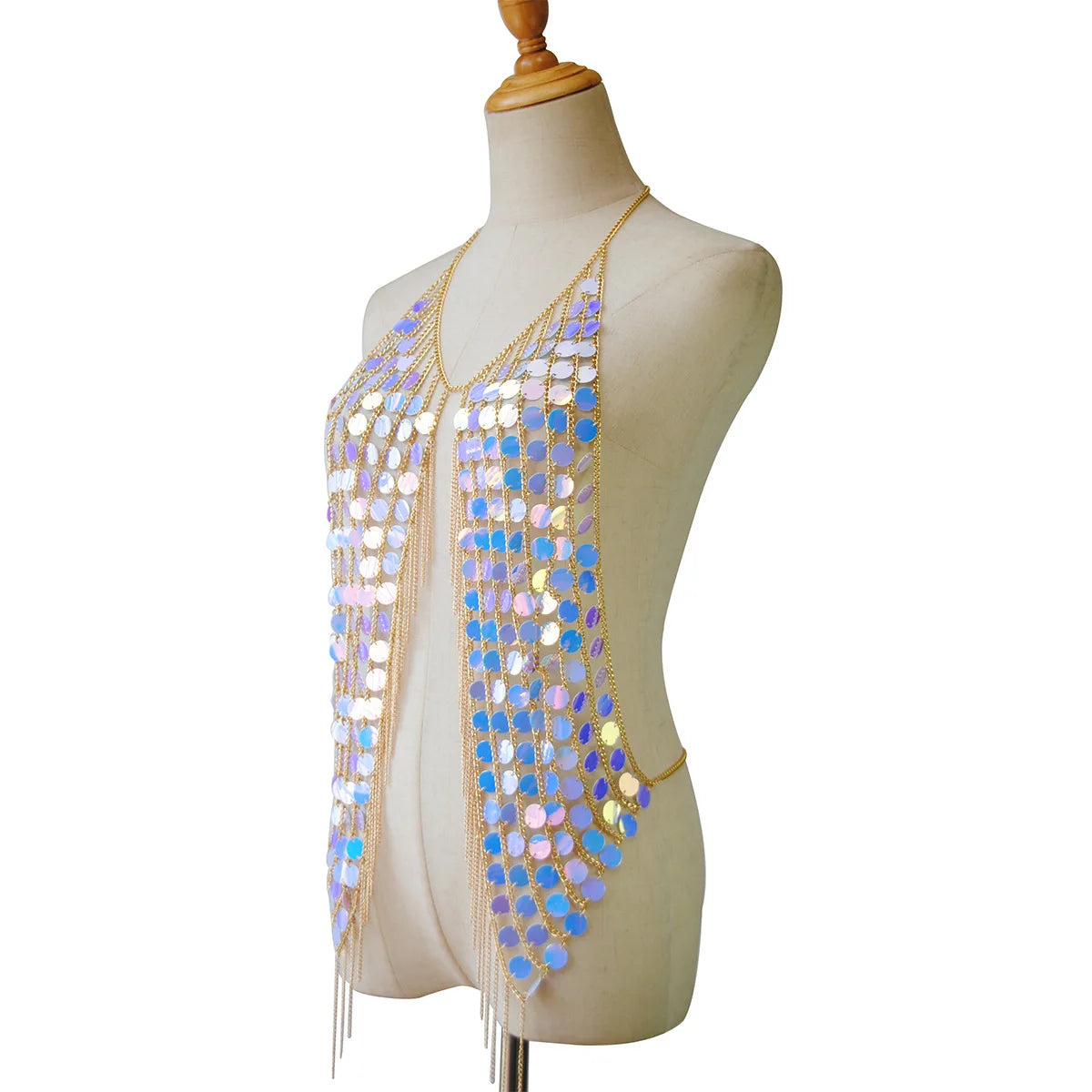 ✨ Top Halter “Crystal Flow” – 4 colores a elegir