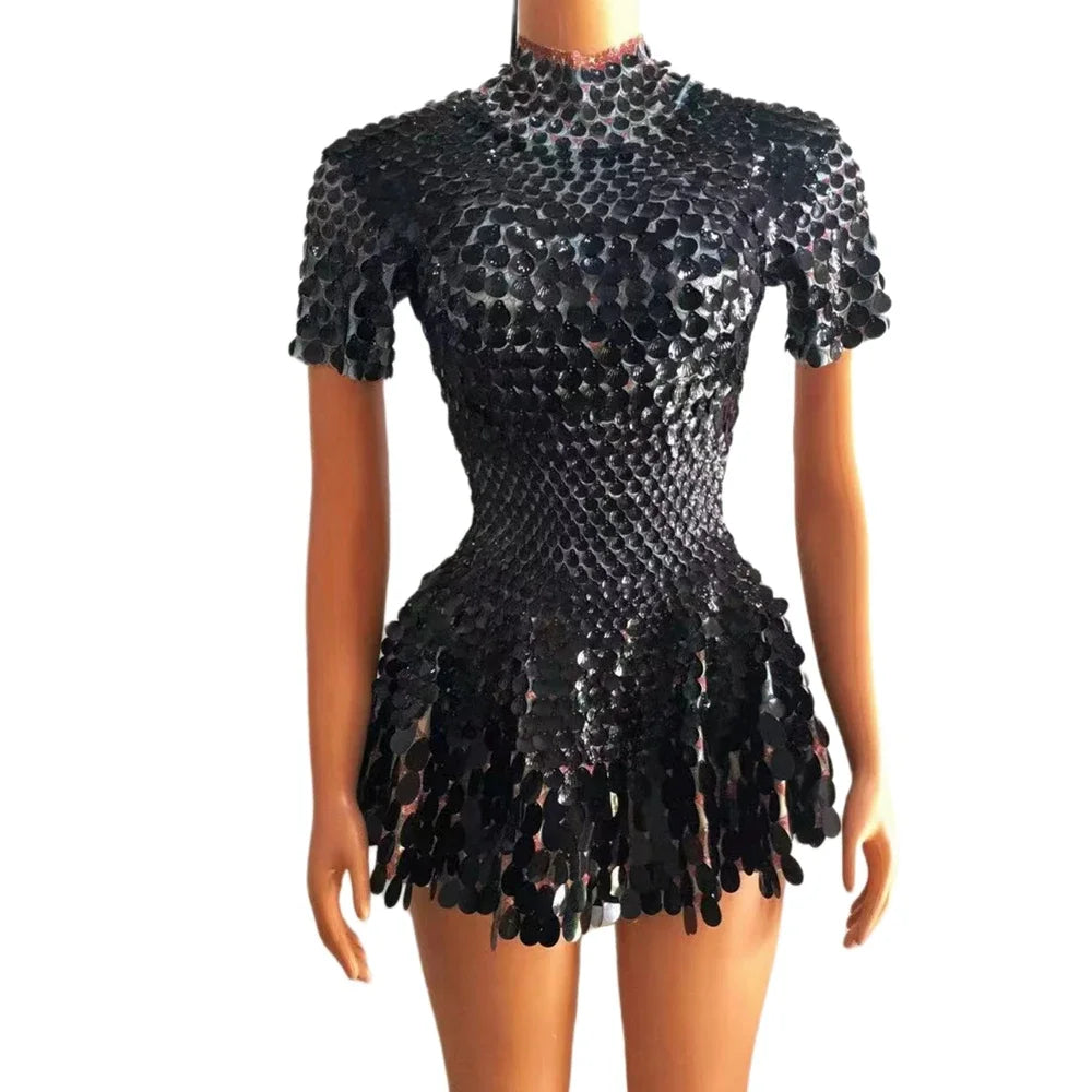 ✨ Disco Diva Dress Black✨