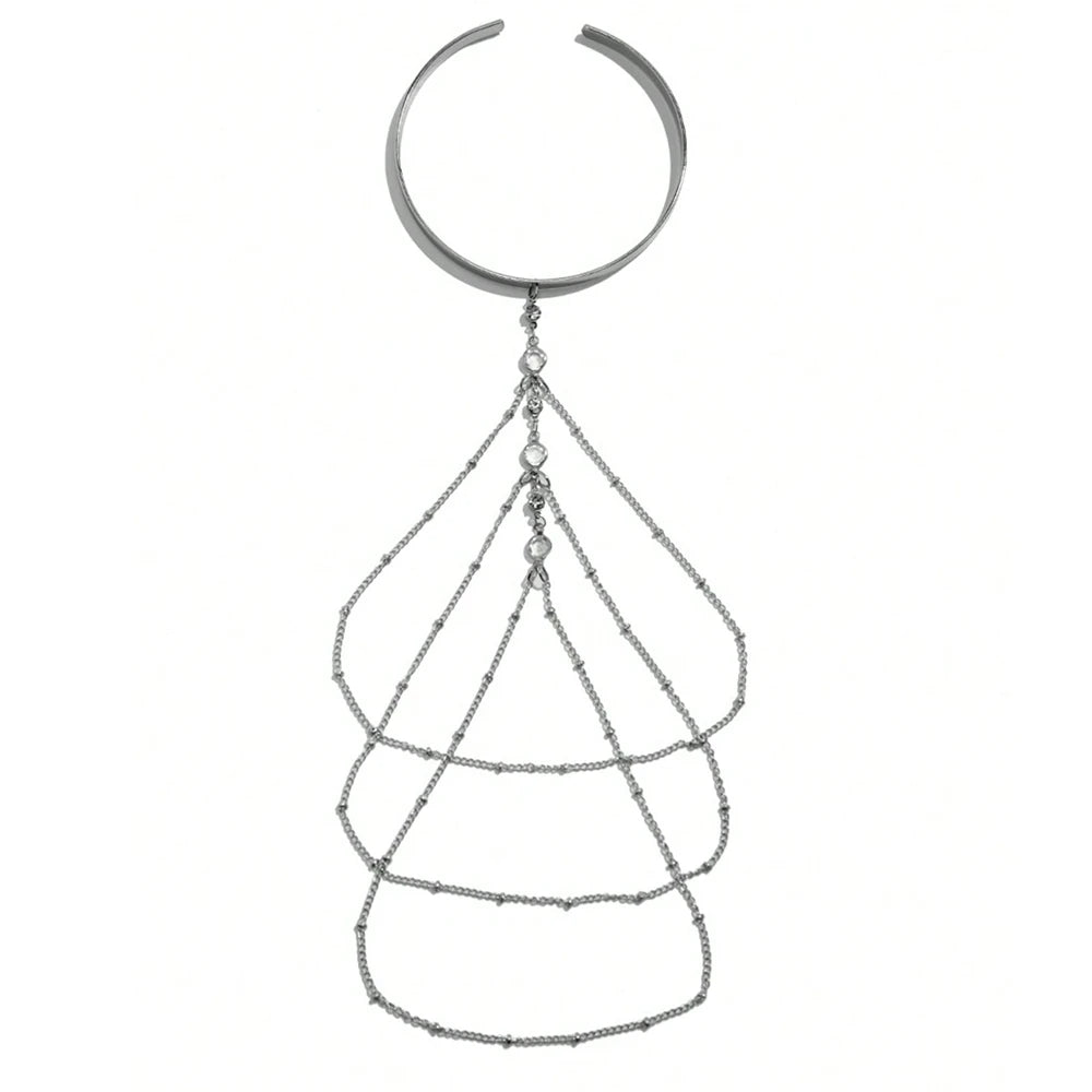 🌟 "Golden Chains" 🔥Brazalete Doble para Brazo con Cadenas de Luz