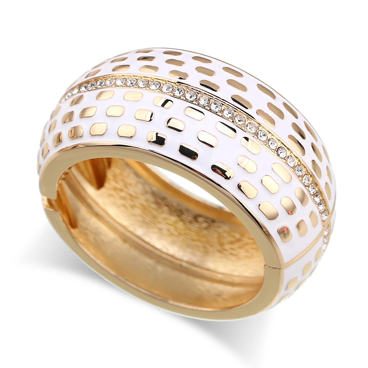 🌈"Rainbow Luxe" 💥 Brazalete Esmaltado con Brillos Incrustados🔮4 colores a elegir