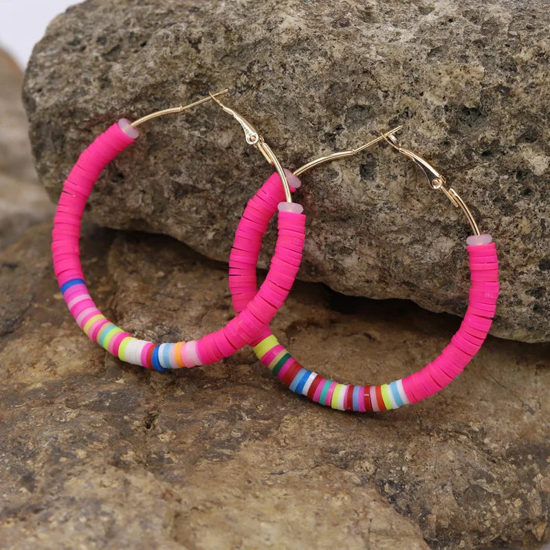 🍩Cosmic Candy Hoops 🌈 Aros de Colores para Almas Brillantes🍬 14 colores a elegir