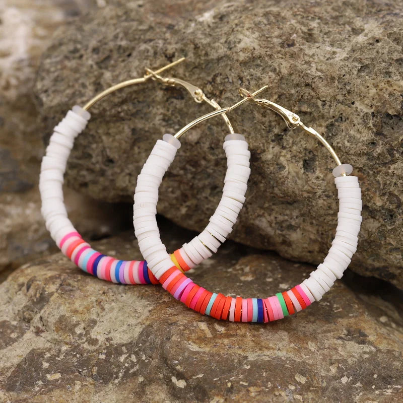 🍩Cosmic Candy Hoops 🌈 Aros de Colores para Almas Brillantes🍬 14 colores a elegir