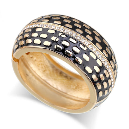 🌈"Rainbow Luxe" 💥 Brazalete Esmaltado con Brillos Incrustados🔮4 colores a elegir