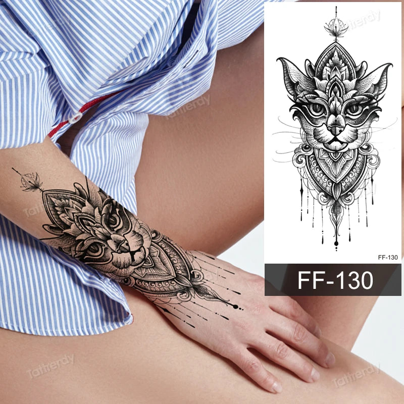 🖤🌺 Sacred Ink – Tatuajes Henna Mandala & Flores de Loto 🌙 46 variantes