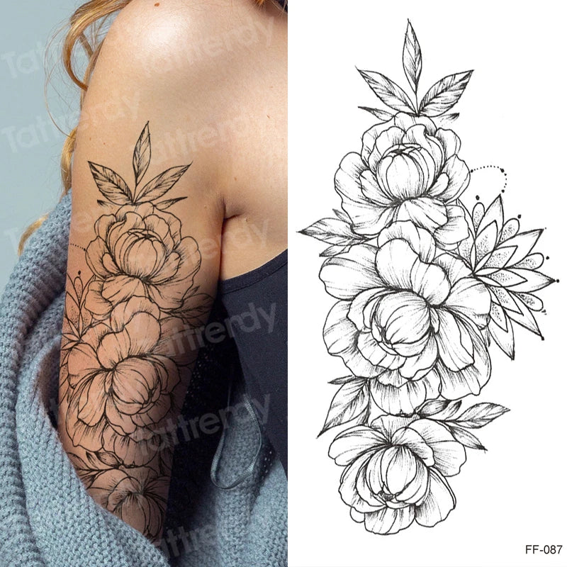 🖤🌺 Sacred Ink – Tatuajes Henna Mandala & Flores de Loto 🌙 46 variantes