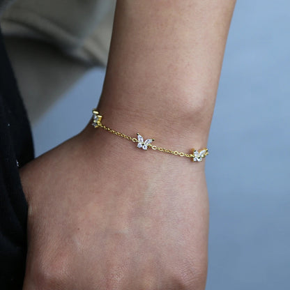🦋Butterfly Chain 💖 Pulsera Cadena con Mariposas