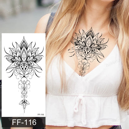 🖤🌺 Sacred Ink – Tatuajes Henna Mandala & Flores de Loto 🌙 46 variantes
