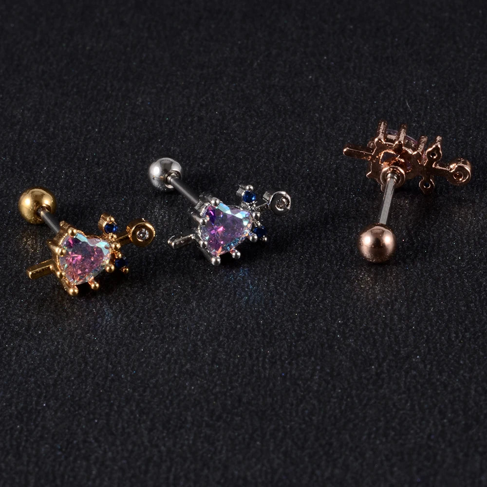 🌙Pendientes "Starry Ritual" 💫Planetas, Corazones, Lunas y Cristales Cósmicos🛸 32 variantes a elegir