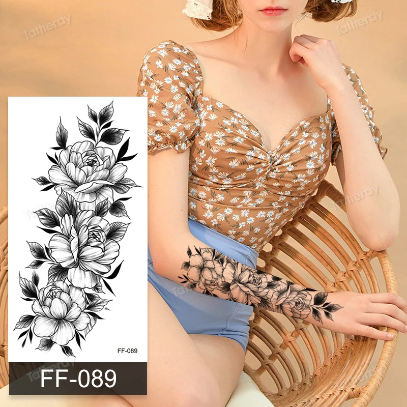 🖤🌺 Sacred Ink – Tatuajes Henna Mandala & Flores de Loto 🌙 46 variantes