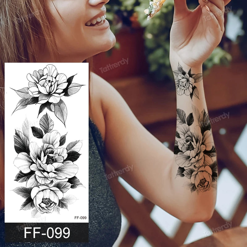 🖤🌺 Sacred Ink – Tatuajes Henna Mandala & Flores de Loto 🌙 46 variantes