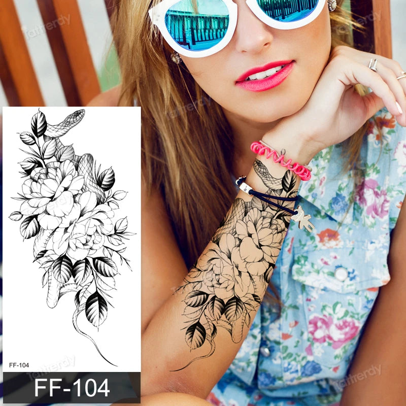 🖤🌺 Sacred Ink – Tatuajes Henna Mandala & Flores de Loto 🌙 46 variantes