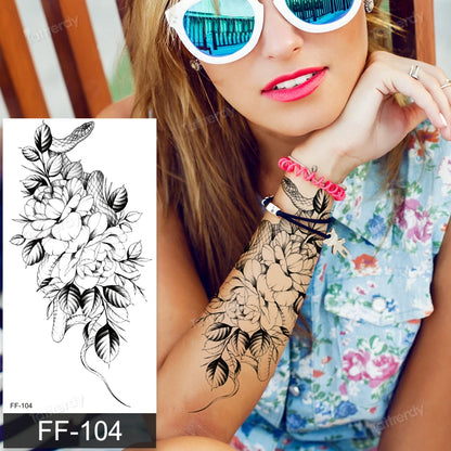 🖤🌺 Sacred Ink – Tatuajes Henna Mandala & Flores de Loto 🌙 46 variantes