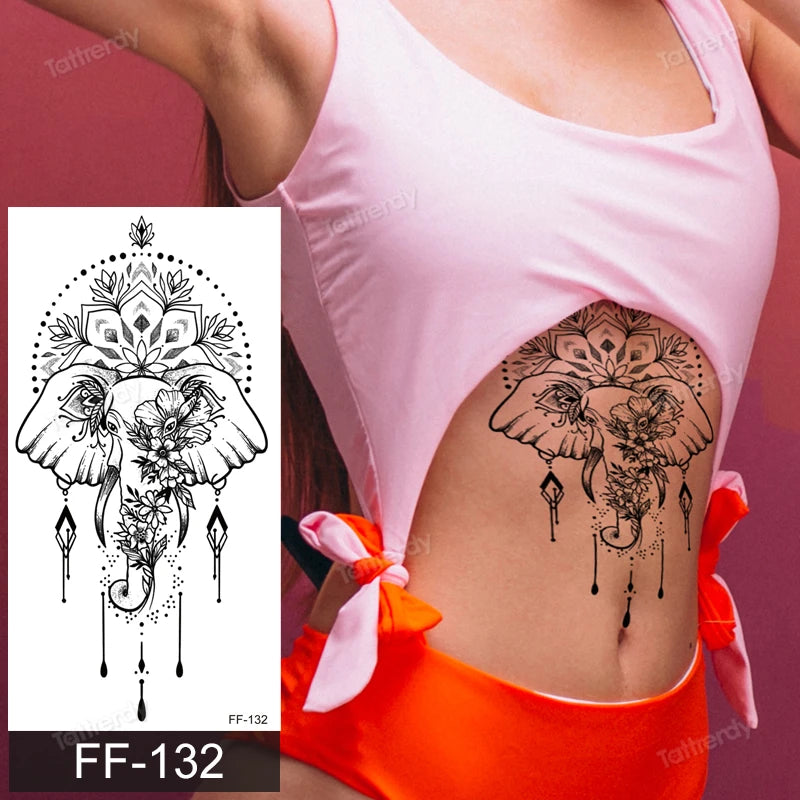 🖤🌺 Sacred Ink – Tatuajes Henna Mandala & Flores de Loto 🌙 46 variantes