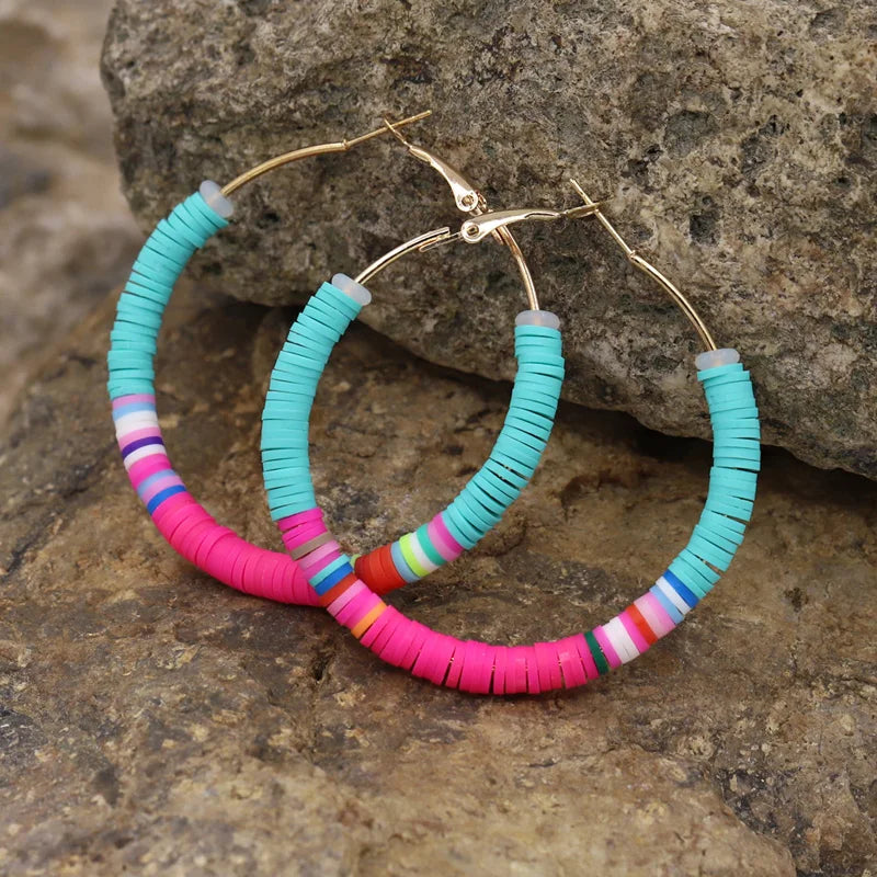 🍩Cosmic Candy Hoops 🌈 Aros de Colores para Almas Brillantes🍬 14 colores a elegir