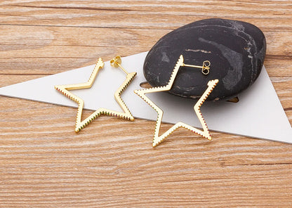 🌈"Cosmic Loop" — Pendientes Bohemios Multicolor con Cristales CZ ✨9 varaintes a elegir