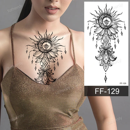 🖤🌺 Sacred Ink – Tatuajes Henna Mandala & Flores de Loto 🌙 46 variantes