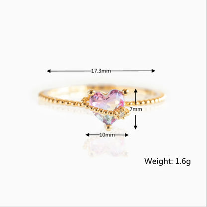 Anillos Love Set 💘🌈🧸Corazón, Mariposa. Oso y Flor en circonitas✨ 6 variantes a elegir
