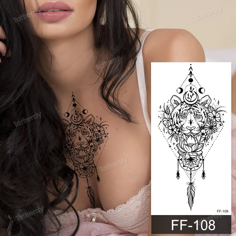 🖤🌺 Sacred Ink – Tatuajes Henna Mandala & Flores de Loto 🌙 46 variantes