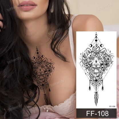 🖤🌺 Sacred Ink – Tatuajes Henna Mandala & Flores de Loto 🌙 46 variantes