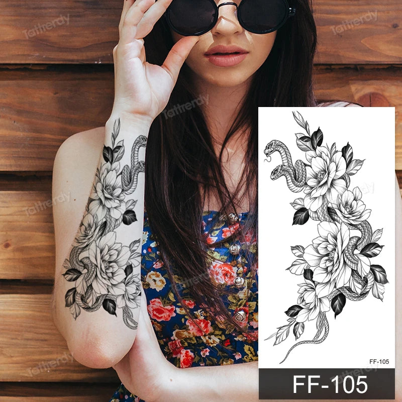 🖤🌺 Sacred Ink – Tatuajes Henna Mandala & Flores de Loto 🌙 46 variantes