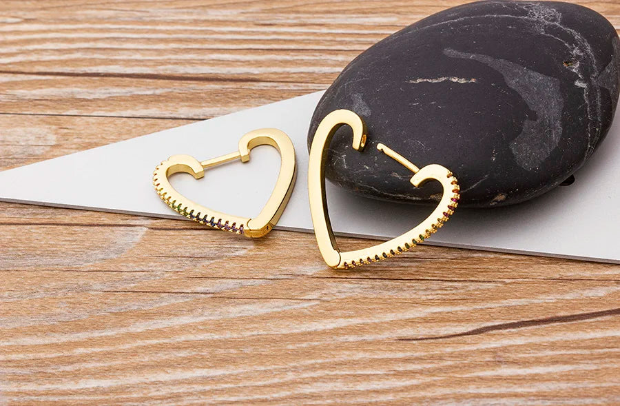 🌈"Cosmic Loop" — Pendientes Bohemios Multicolor con Cristales CZ ✨9 varaintes a elegir