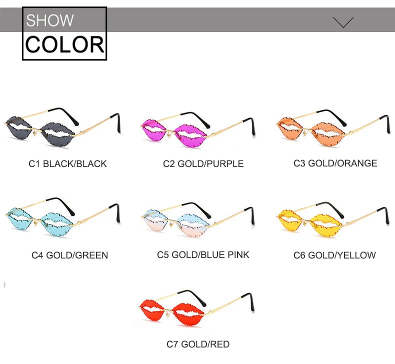 💋Gafas "LipShock Mirage"🌈 7 colores a elegir