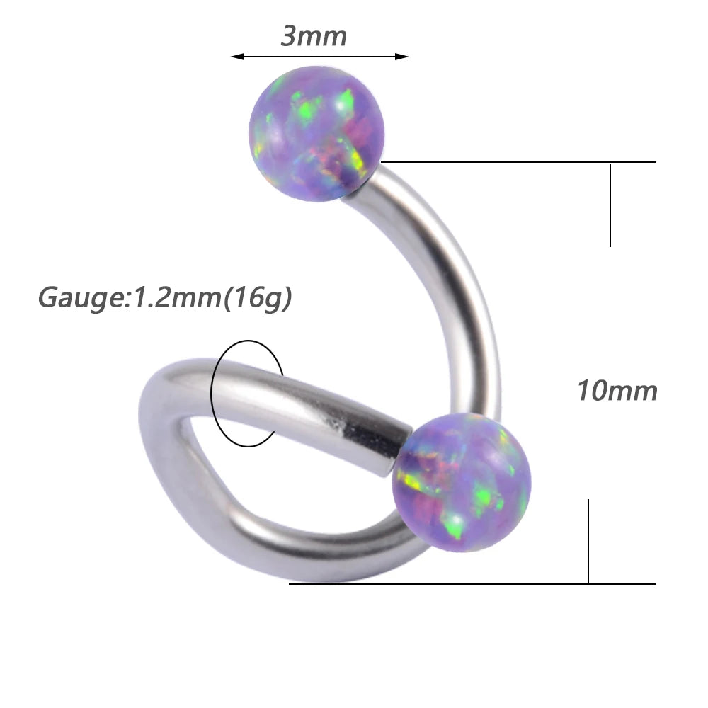 💎 Piercings Opal38 Multimístico 🔥30 variantes a elegir