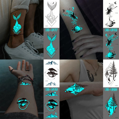 🌙 Henna Luminosa Tribal  🔮🖤 52 variantes a elegir