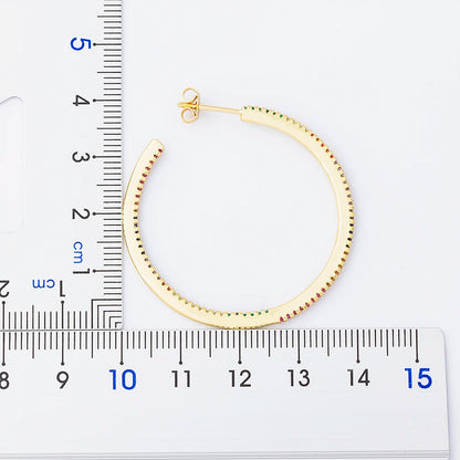 🌈"Cosmic Loop" — Pendientes Bohemios Multicolor con Cristales CZ ✨9 varaintes a elegir