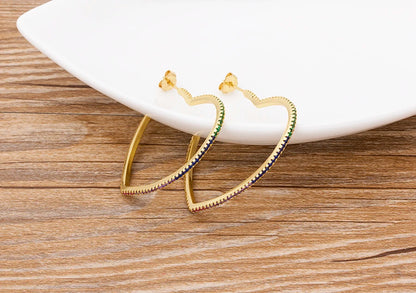 🌈"Cosmic Loop" — Pendientes Bohemios Multicolor con Cristales CZ ✨9 varaintes a elegir