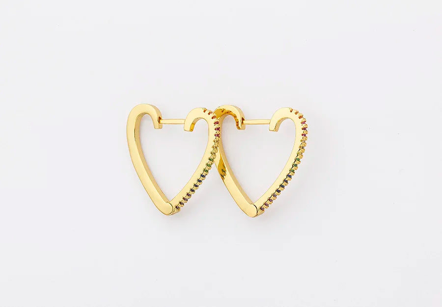 🌈"Cosmic Loop" — Pendientes Bohemios Multicolor con Cristales CZ ✨9 varaintes a elegir