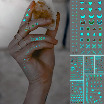 🌙 Henna Luminosa Tribal  🔮🖤 52 variantes a elegir