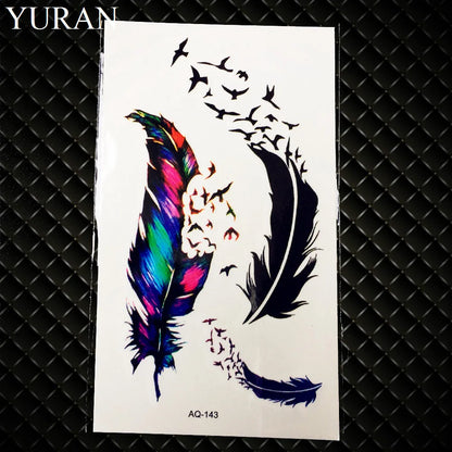 🎨Atrapasueños de Acuarela – Tatuajes Temporales de Fantasía Bohemia 🌈