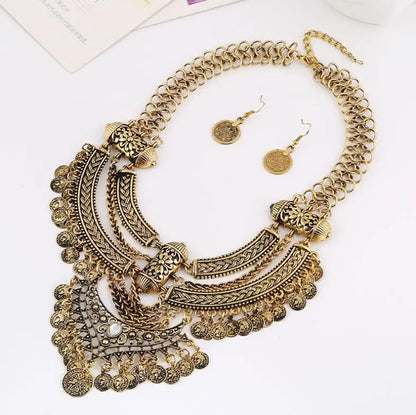 💫Gypsy Vintage Maxi Necklace 🌙 El Collar Étnico que Despierta tu Espíritu Libre✨6 variantes a elegir