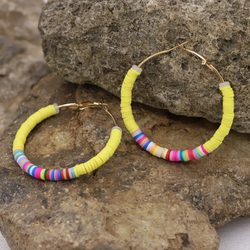 🍩Cosmic Candy Hoops 🌈 Aros de Colores para Almas Brillantes🍬 14 colores a elegir