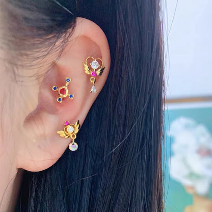 🌙Pendientes "Starry Ritual" 💫Planetas, Corazones, Lunas y Cristales Cósmicos🛸 32 variantes a elegir