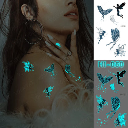 🌙 Henna Luminosa Tribal  🔮🖤 52 variantes a elegir