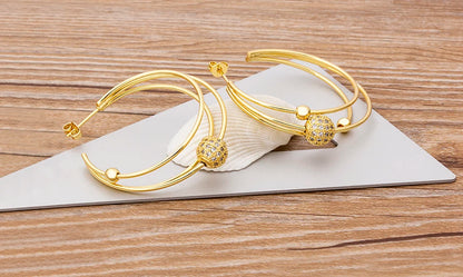 🌈"Cosmic Loop" — Pendientes Bohemios Multicolor con Cristales CZ ✨9 varaintes a elegir