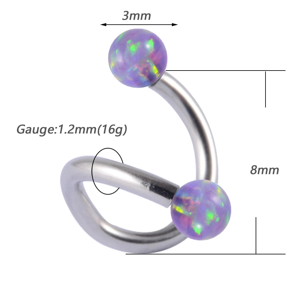 💎 Piercings Opal38 Multimístico 🔥30 variantes a elegir