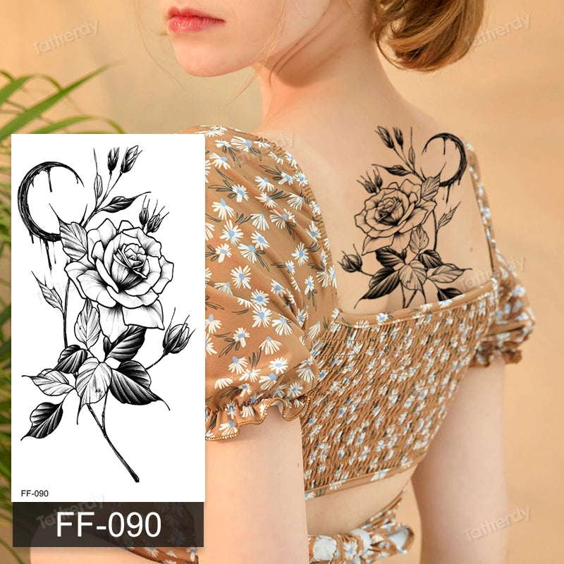 🖤🌺 Sacred Ink – Tatuajes Henna Mandala & Flores de Loto 🌙 46 variantes