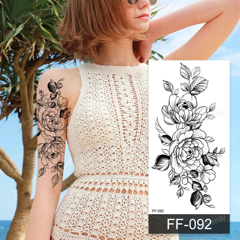 🖤🌺 Sacred Ink – Tatuajes Henna Mandala & Flores de Loto 🌙 46 variantes