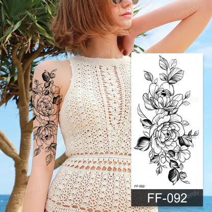 🖤🌺 Sacred Ink – Tatuajes Henna Mandala & Flores de Loto 🌙 46 variantes