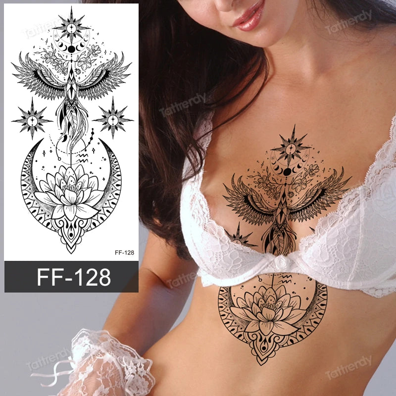 🖤🌺 Sacred Ink – Tatuajes Henna Mandala & Flores de Loto 🌙 46 variantes