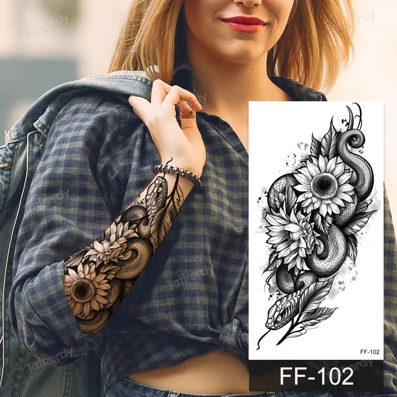 🖤🌺 Sacred Ink – Tatuajes Henna Mandala & Flores de Loto 🌙 46 variantes