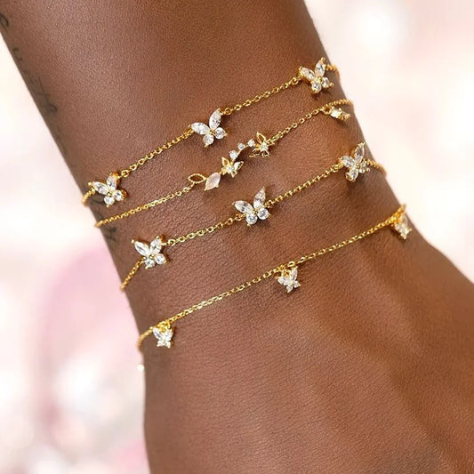 🦋Butterfly Chain 💖 Pulsera Cadena con Mariposas