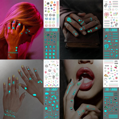 🌙 Henna Luminosa Tribal  🔮🖤 52 variantes a elegir