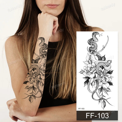 🖤🌺 Sacred Ink – Tatuajes Henna Mandala & Flores de Loto 🌙 46 variantes