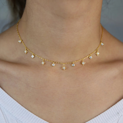 ⭐Star Dust Choker 🌌  Brilla como un cometa✨ 2 variantes a elegir