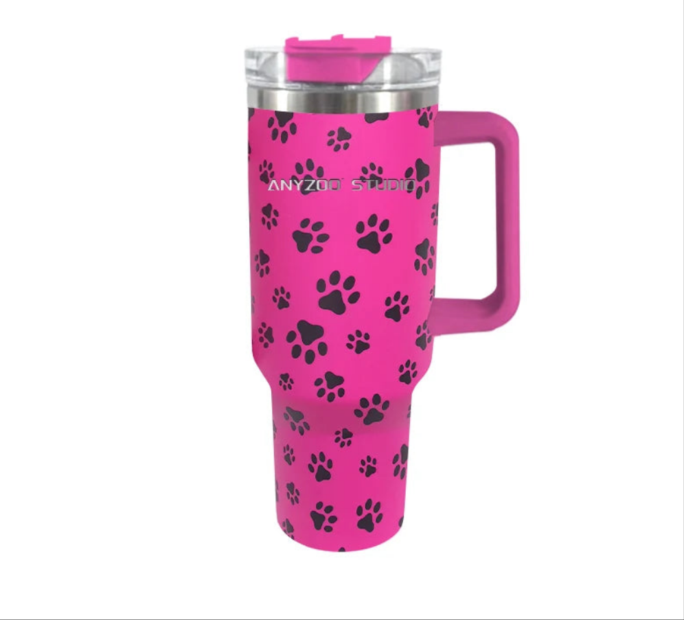 🐱🌸 Tumbler XL Paws — Hidratación con Garra 🐾